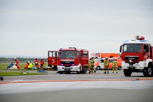 Kollision mit Passagierbus am PAD als ICAO-"Flugunfall 1"