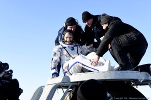 Landung von ESA-Astronaut Nespoli