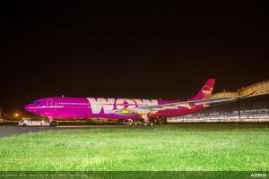A330neo fertig in Farben für WOW air