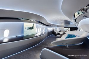 BBJ MAX zur NBAA-BACE bereit für neues Innendesign