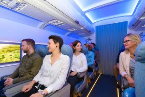 DLR testet Passagiere im Flugzeug ohne Fenster