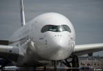 Bemalung des ersten Airbus A350 XWB in Toulouse
