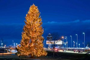 Weihnachtlicher Empfang am Flughafen München