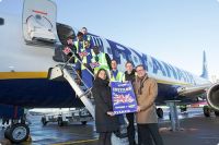 Ryanair-Erstflug von London-Stansted zum Dortmund Airport