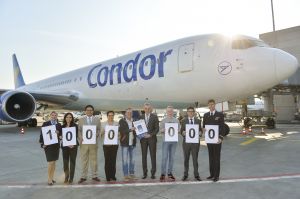Condor feiert 1-millionsten Fluggast nach Cancun, Mexiko