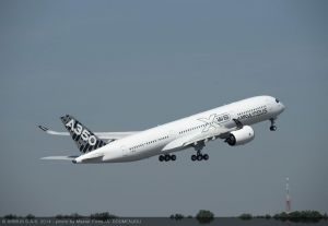 Am Flughafen Frankfurt landet erstmals neues Airbus-Modell A350 XWB