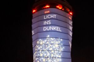 Austro Control Tower: Botschaften durch besondere Beleuchtung