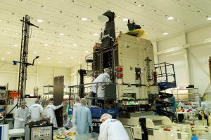 Hispasat AG1 Kommunikations-Satellit für Spanien fertig