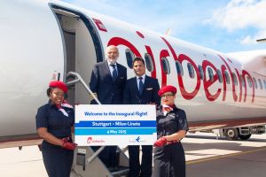 airberlin-Q400 verbindet Stuttgart mit Mailand-Linate
