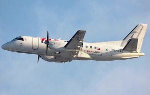 Saab 340 Frachter der RAF AVIA am Cochstedt Airport
