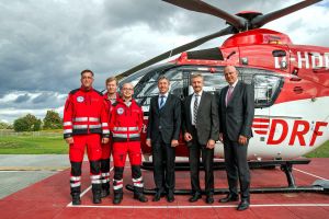 Zur Einweihung im Einsatz: "Christoph 64" in Angermünde