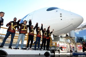 Erster Airbus A350 XWB an Finnair übergeben