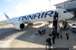 Erster Airbus A350 XWB an Finnair übergeben