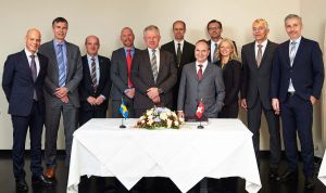RUAG liefert Nutzlastaufhängung für Gripen E/F an Saab