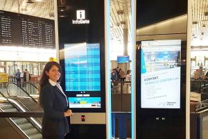 Touch-Tafeln helfen sich auskennen am Flughafen Hannover
