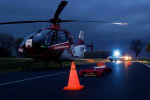 Rettungsflieger zum Fahren bei Dämmerung