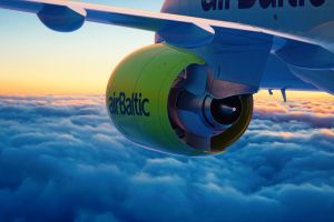 Air Baltic CS300 landete ihr Début am Flughafen Hamburg