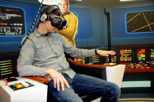 Platz nehmen als Captain im Raumschiff Enterprise