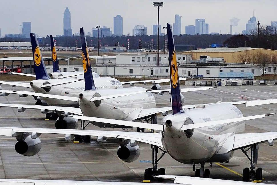 Lufthansa parkt 148 Flugzeuge in Frankfurt