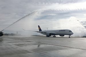 Ankunft der zweiten Lufthansa A350-900